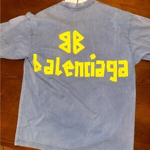 Balenciaga blue tape shirt